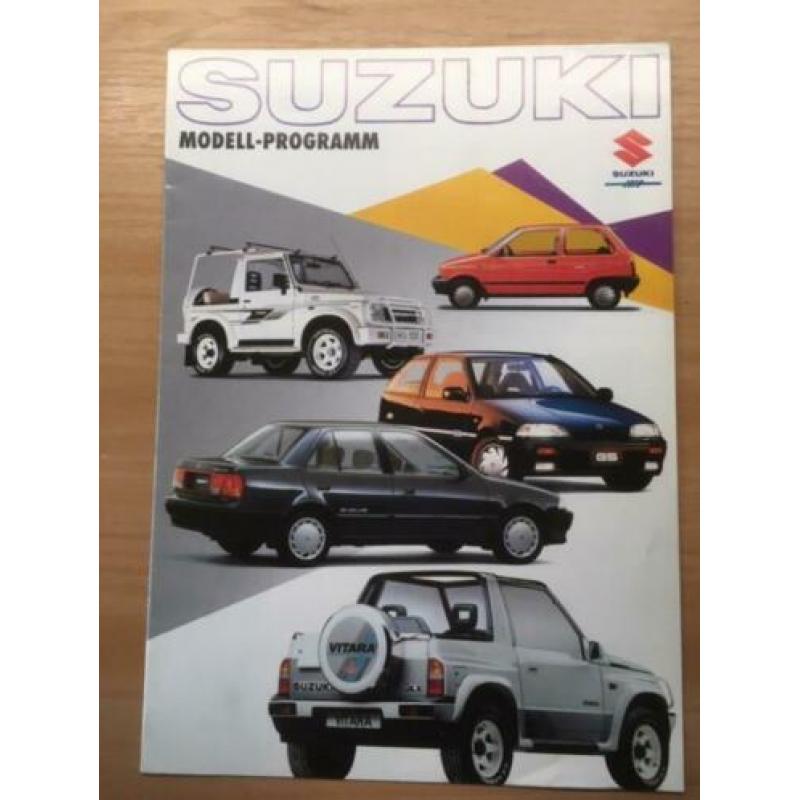 Autofolder/Brochure Suzuki Modell-Programm 1999 10 pagina's