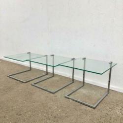 Vintage design salontafels nesting tables, jaren 60 70 retro