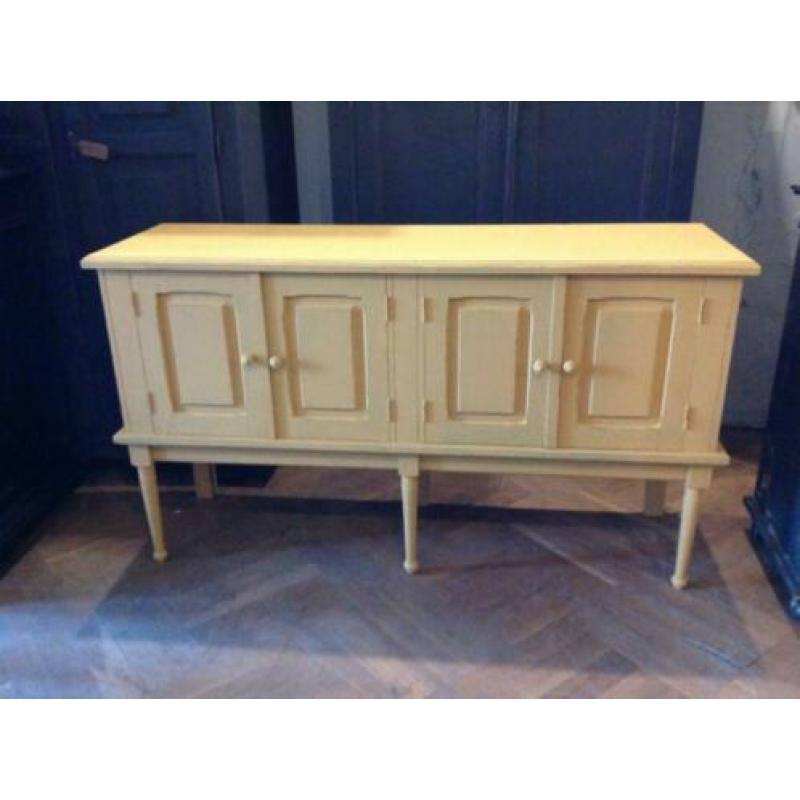 Vintage dressoir, TV kast, audio meubel, oker kastje VdlM