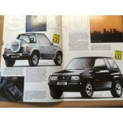 Autofolder/Brochure Suzuki Modell-Programm 1999 10 pagina's