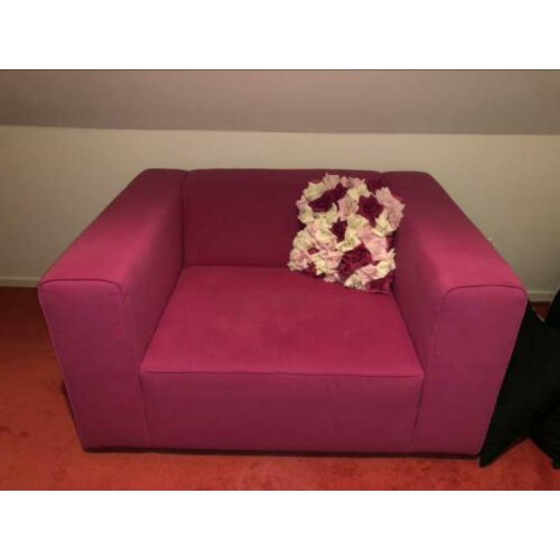 Fauteuil/Loveseat roze