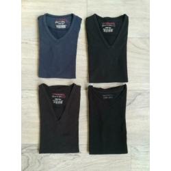 Basic T-Shirts - 3x Vingino, 1x We Fashion, maat 158/164