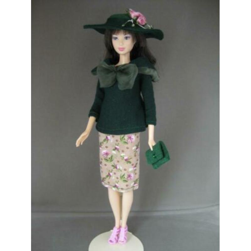 Barbie kleding / Kleertjes Emerald Bow