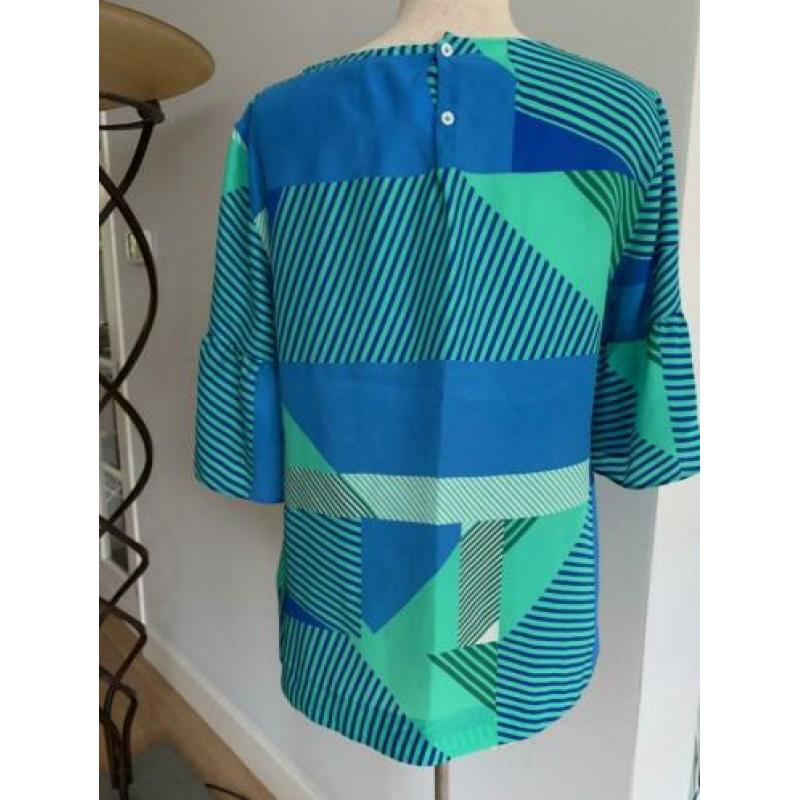 CALIBAN top zijde groen/blauw mt 36 nu €69 bij TIEN concepts