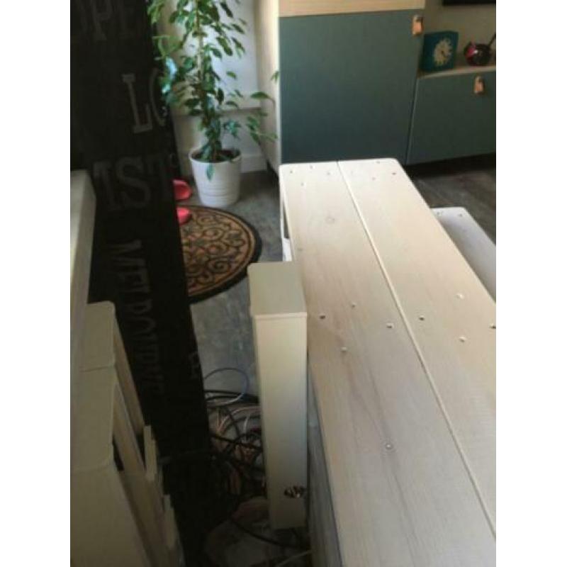 Tv meubel van pallets, whitewash