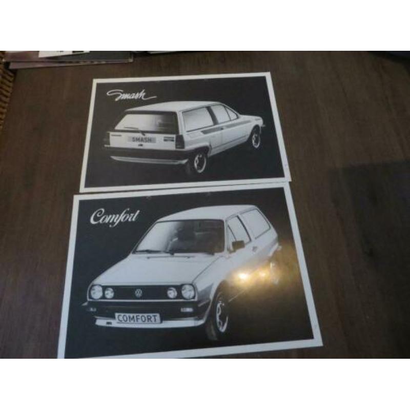 Oude Volkswagen folders (Golf, Polo en Corrado)