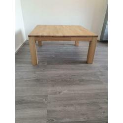 Massief eiken salontafel 85x85x40 cm