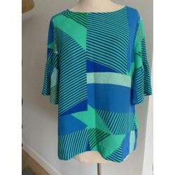 CALIBAN top zijde groen/blauw mt 36 nu €69 bij TIEN concepts