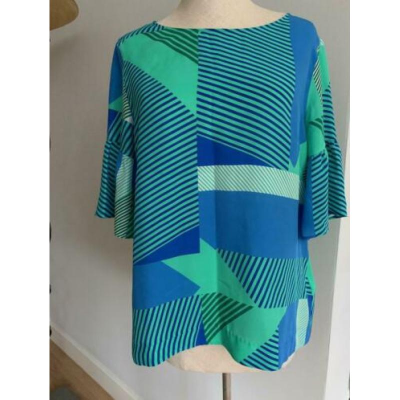 CALIBAN top zijde groen/blauw mt 36 nu €69 bij TIEN concepts