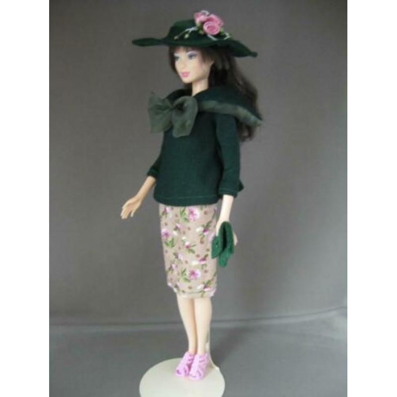 Barbie kleding / Kleertjes Emerald Bow