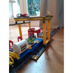 Lego trein met rails