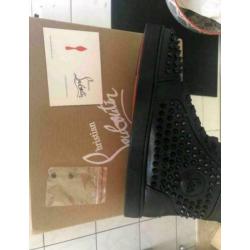 Louboutin High Top Sneakers Zwart