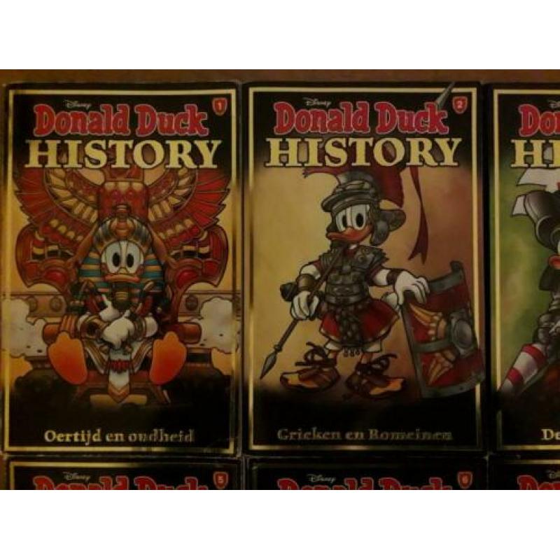 Donald Duck History pockets compleet 1 t/m 8