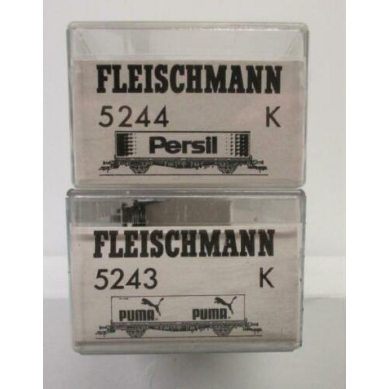 Fleischmann 5243K + 5244K containerdraagwagens DB.