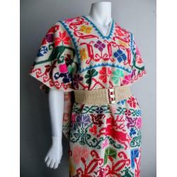 Vintage Mexican Kaftan Isabel Marant Ganni Zara Ibiza H&M