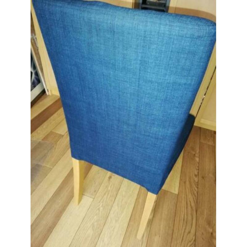 4x ikea HENRIKSDAL stoel, of stoelhoes, blauw (shiftebu)