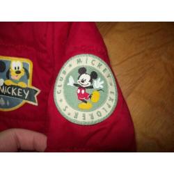 Leuke Mickey Mouse winterjas/jas van Disney maat 80