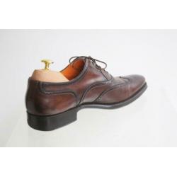 Excellente Top! Santoni wingtip brogues in 7.5 F = maat 41.5