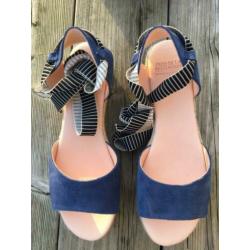 Fred de la bretoniere sandalen blauw