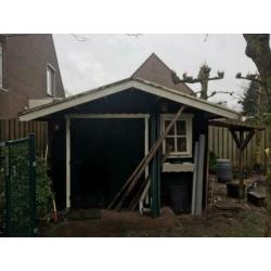 Tuinhuisje 3.20 x 3.20 met overhang (0.60)