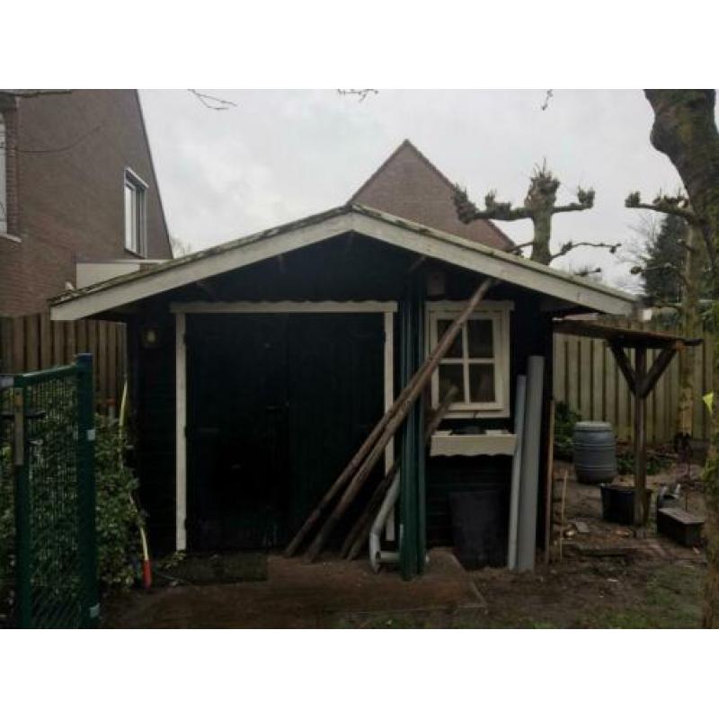 Tuinhuisje 3.20 x 3.20 met overhang (0.60)