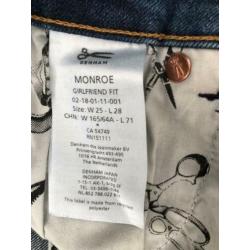 Denham jeans Monroe girlfriend tapered fit, maat W25-L28