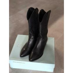 Manfield Cowboylaarzen Zwart | 39 | NIEUW in doos