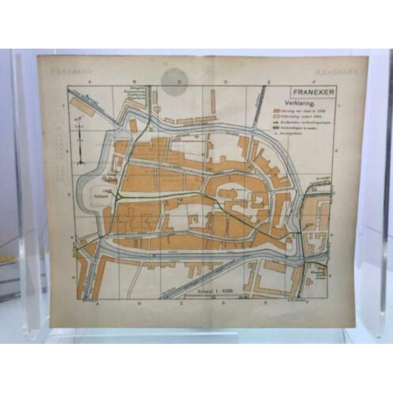 ?? Plattegrond (Gebruikt) | Franeker | ANWB | Jaren 30 | #2