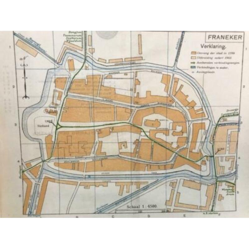 ?? Plattegrond (Gebruikt) | Franeker | ANWB | Jaren 30 | #2