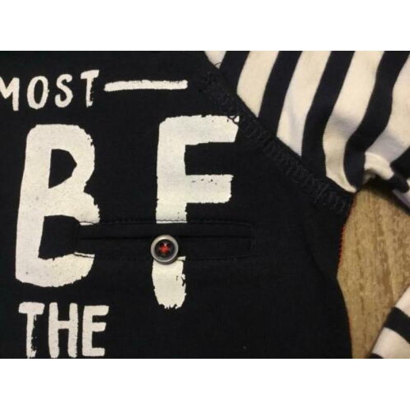 Nieuw set Born to be Famous vest longsleeve jongen 62 lente