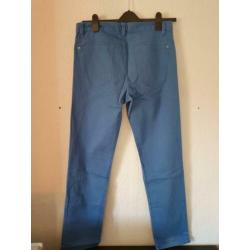 H&M pantalon felblauw maat L