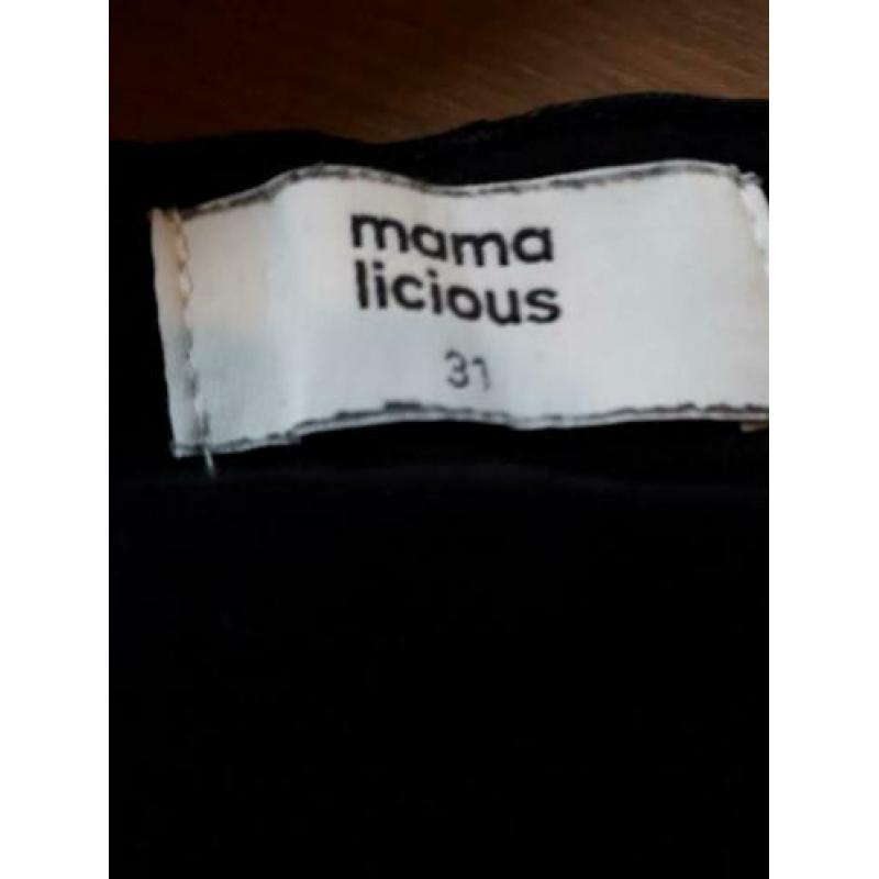 Zwarte positiebroek mama licious maat 31