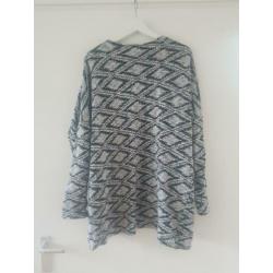 Gemêleerd vest met print maat XL