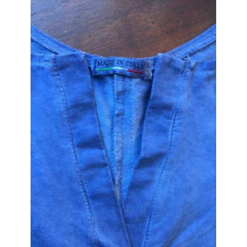 Made in Italy jurkje tuniek jurk L 40/42 stretch blauw Nieuw