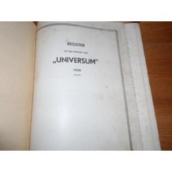 Register op den inhoud van universum 1939 olv j.c. Dalmeijer