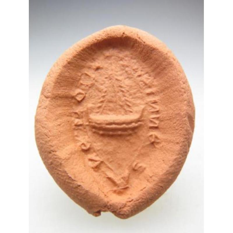 Late medieval bronze navigator seal stamp