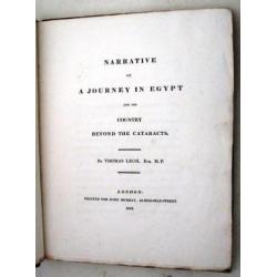 Narrative of a Journey in Egypt 1816 Legh kaart Egypte