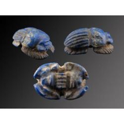 Egyptian Lapis scarab or Kheper amulet