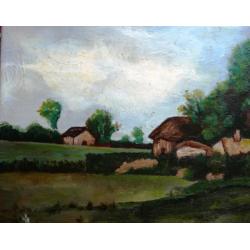 Expressionistisch landschap ca.1950 - niet gesigneerd - doek