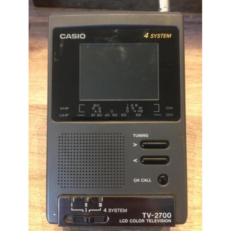 Casio TV 2700-Y LED Color Television 4 SYSTEM