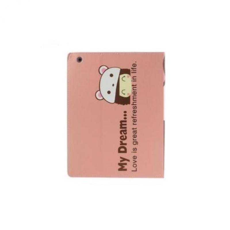 iPad 2, 3, 4 - hoes, cover, case - PU leder - Cute Girl