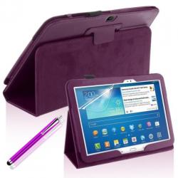 Samsung Galaxy Tab 3 10.1 lederen Flipcase hoes Gratis VRZ