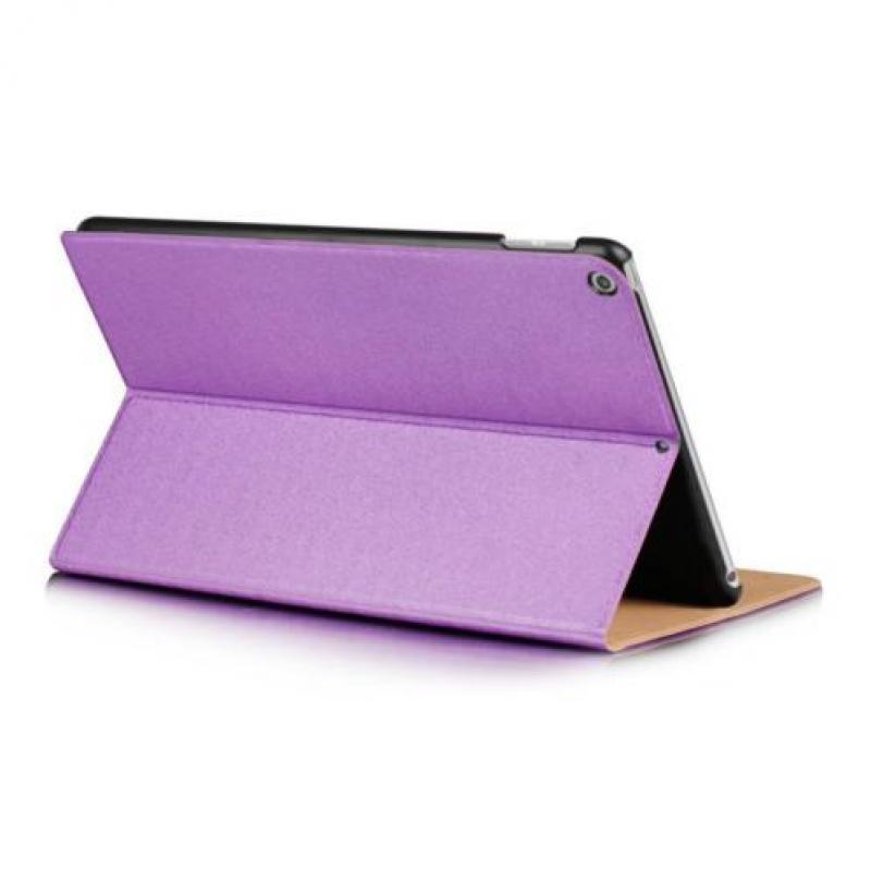 Leather style smart case paars iPad 2017 (9.7")