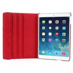 iPad Air 2 hoes 360 graden roteerbare hoes PU Leder Rood