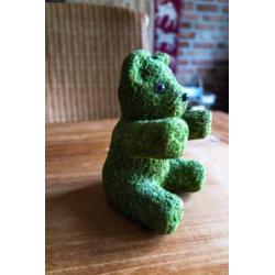 groene teddybeer van mos