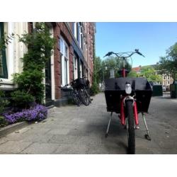 Bakfiets cargo bike short incl regentent, dekzeil en axa slo