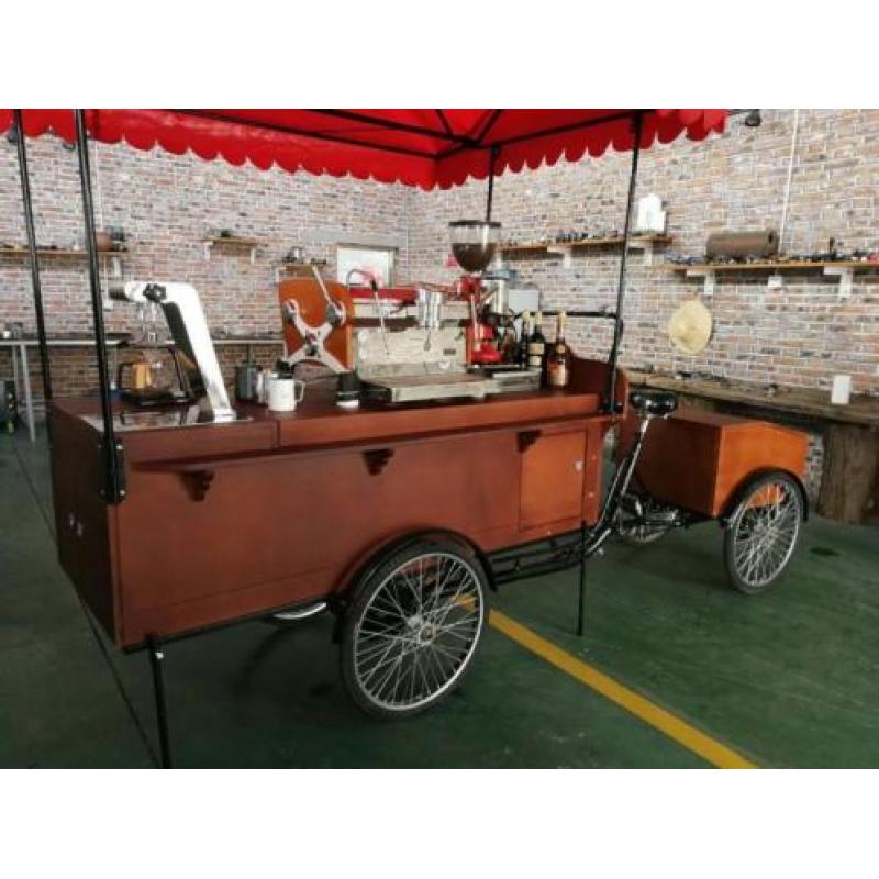 bakfiets uitgevoerd als Coffee Bike verkoopwagen