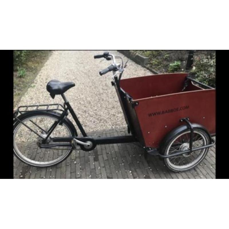 Babboe big bakfiets met nieuw slot, verlichting en spatbord!