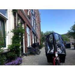 Bakfiets cargo bike short incl regentent, dekzeil en axa slo