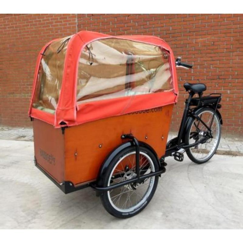 Elektrische bakfiets babboe big met onderhouden accu huif